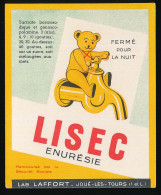 Buvard 10.4 X 12,6 Laboratoires LAFFORT à Joué-les-Tours (Indre Et Loire) Lisec énurésie   Ourson  Robinet - Produits Pharmaceutiques