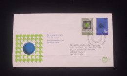 C) 1970. NETHERLANDS. FDC. SENT TO GREAT BRITAIN. DOUBLE STAMPS OF THE UNITED NATIONS INTER PARLIAMENTARY UNION. XF - Other & Unclassified