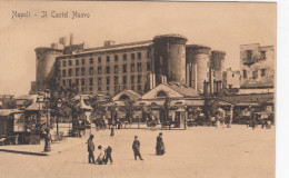 NAPOLI- IL CASTEL NUOVO-BELLA E ANIMATA CARTOLINA NON VIAGGIATA 1910-1920 - Napoli