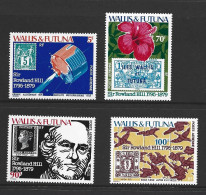 Wallis & Futuna Islands 1979 Rowland Hill Stamp Anniversary Set Of 4 MNH - Unused Stamps