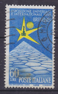 Italy 1958 Mi. 1010, 60 L Weltaustellung World Exhibition Bruxelles Brüssel - 1946-60: Afgestempeld