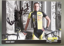 Autographe René Obst Nutrixxon - Cyclisme