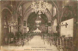 71 - Paray Le Monial - Intérieur De La Chapelle De La Visitation - CPA - Voir Scans Recto-Verso - Paray Le Monial