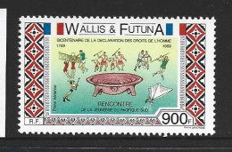 Wallis & Futuna Islands 1989 Human Rights 900 Fr Airmail Single MNH - Neufs