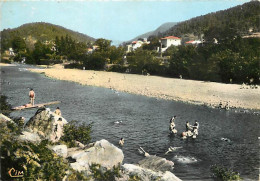 30 - Bessèges - La Plage Et Le Camping - CPSM Grand Format Colorisée - Mention Photographie Véritable - Scènes De Plage  - Bessèges