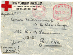 BRESIL. 1941. CRUZ VERMELHA. POUR C.I.C.R. GENEVE (SUISSE).  - Cartas & Documentos