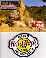 RARE Patch Velcro Avec Carte "Hard Rock Café Kabul - CLOSED FOR RENOVATION"  Force ISAF Au Camp KAIA De Kaboul_Da006 - Scudetti In Tela