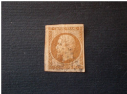 STAMPS FRANCIA 1852 LUIGI NAPOLEONE 10 CENT BISTRE CENT II TIPO - 1852 Luigi-Napoleone