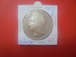 Léopold 1er. 5 FRANCS 1833 POS. B  ARGENT(A.5) - 5 Francs