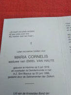 Doodsprentje Maria Cornelis / Hamme 5/7/1918 Dendermonde 20/6/1996 ( Emiel Van  Haute ) - Religion & Esotericism