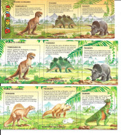 GF2357 - IMAGES BISCUITS DINOSAURUS - ANIMAUX PREHISTORIQUES - DINOSAURES - TRICERATOPS TYRANNAUSAURE IGUANODON... - Andere & Zonder Classificatie