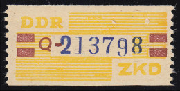 25-Q Dienst-B, Billet Blau Auf Gelb, ** Postfrisch - Neufs