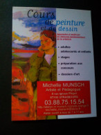 Carte De Visite Cours De Peinture Michelle Munsch Strasbourg - Visitenkarten