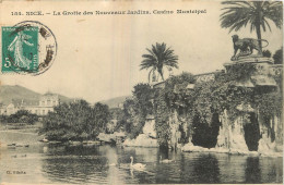 06 - NICE -  LA GROTTE DES NOUVEAUX JARDINS - CASINO MUNICIPAL - Parcs Et Jardins