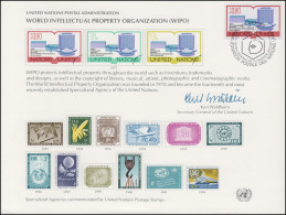 UNO Erinnerungskarte EK 11 Geistiges Eigentum 1977, Genf-FDC 11.3.1977 - Andere & Zonder Classificatie