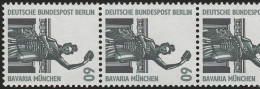 795 SWK 60 Pf 300er-Rolle, 5er-Streifen + Nr. ** - Roller Precancels