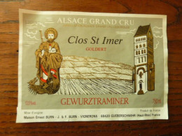 Clos Si Imer - Goldert - ALSACE Grand Cru - GEWURZTRAMINER - Ernest BURN Vignerons - Gewurztraminer