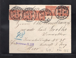 Privatpost,  Berliner Packetfahrt, MeF. Mi.-Nr. 66 Als R-Brief Gelaufen. - Private & Local Mails
