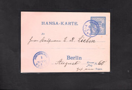 Privatpost, Hansa Berlin 2 Pf Ganzsache Karte, Gestempelt 26.8.86 - Private & Local Mails