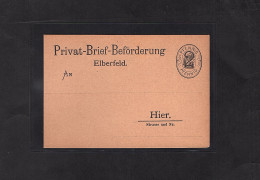 Privatpost, Elberfeld, 2 Pf Ganzsachen Ungebraucht. - Privatpost