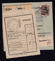 DR, Ausland-Paket-Karte Mit EF. Mi.-Nr. 76 - Other & Unclassified