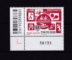 MONACO 2020 TIMBRE N°3257 NEUF** JEUX OLYMPIQUES DE TOKYO - Neufs