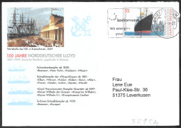 Germania/Germany/Allemagne: Intero, Stationery, Entier, Nuova Sala D'attesa Della Compagnia Di Navigazione Norddeutscher - Other (Sea)