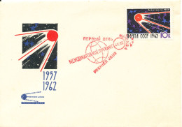 USSR FDC 4-10-1962 SPACE Perforated 10k With Cachet - Europa