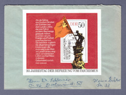 DDR Brief - Block 42 - Brefeiung Vom Faschismus - Karl-Marx-Stadt 26.5.75 --> Dortmund   (DRSN-0014) - Storia Postale