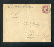 "BAYERN" Privatganzsachenumschlag "Jakob Volleth, Nuernberg" Gestempelt (B2154) - Postal  Stationery