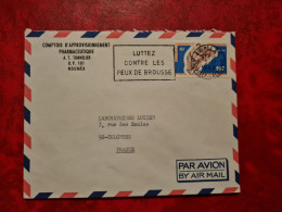 LETTRE / CARTE NOUVELLE CALEDONIE NOUMEA 1969 FLAMME LUTTEZ CONTRE LES FEUX DE BROUSSE  ENTETE COMPTOIR APPRVISIONNEMENT - Other & Unclassified