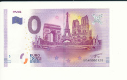 Billet Touristique 0 Euro -  PARIS - UEAE - 2017-4 - N° 128 - Billet épuisé - Altri & Non Classificati