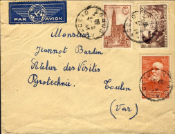 1939-France Francia Diretto A Toulon (Var) Con Bella Affrancatura - Lettres & Documents