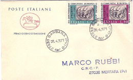 1971-comunita' Europea Carbone Acciaio Su Fdc Viaggiata - FDC