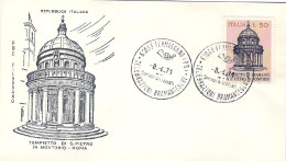 1971-tempietto Di Bramante A S.Pietro In Montorio Su Fdc Illustrata - FDC