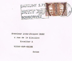 PARIS - Devant D'enveloppe Timbre De Service UNESCO YT24 Seul Sur Lettre  Flamme SECAP Emprunt 5.75%  258 - Mechanical Postmarks (Advertisement)