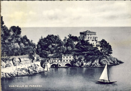 1951-cartolina Castello Di Paraggi Affr. L.20 Perugino Isolato Annullo Di Santa  - Genova (Genoa)