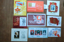 RUSSIA. 9 Souvenir Sheets Not Used ** - Sammlungen