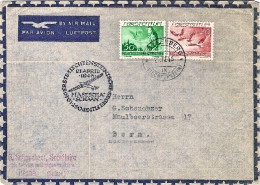 1946-Liechtenstein Volo Speciale Diretto In Svizzera Masesha-Schaan - Poste Aérienne