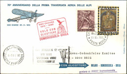 1980-Vaticano Aerogramma  Busta Illustrata 70 Anniversario Della Prima Traversat - Airmail