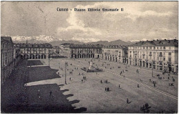 1922-cartolina Cuneo Piazza Vittorio Emanuele II Viaggiata - Cuneo
