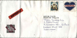 1993-lettera Espresso Per La Gran Bretagna Affrancata L.50 Castelli+chiudiletter - 1991-00: Marcophilia