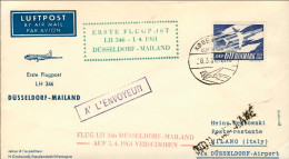 1961-Danimarca I^volo Lufthansa LH 346 Dusseldorf Milano Del 3 Aprile (rinviato  - Altri & Non Classificati