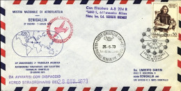 Vaticano-1973 Collegamento Postale Con Elicottero Senigallia Orbetello Del 28 Gi - Luftpost