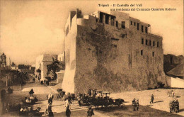 1911/12-"Guerra Italo-Turca,il Castello Del ValI* Ora Residenza Del Comando Gene - Libya