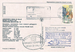 1984-cartolina 50^ Primato Mondiale Assoluto Di Velocita' Per Idrocorsa Volo Spe - Luchtpost