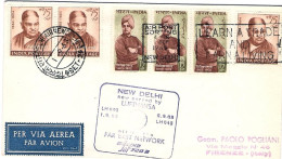 1963-India I^volo Lufthansa LH 649 New Dehli-Roma Del 1 Settembre - Poste Aérienne