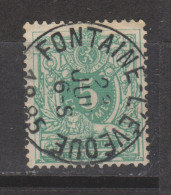 COB 45 Oblitération Centrale FONTAINE-L'EVEQUE - 1869-1888 Lying Lion