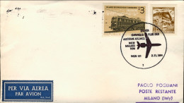 1964-Autriche Osterreich Austria AUA I^volo Caravelle Vienna Milano Dal 2 Novemb - Other & Unclassified