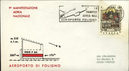 1975-per La IX Manifestazione Aerea Nazionale Aeroporto Di Foligno - Luftpost